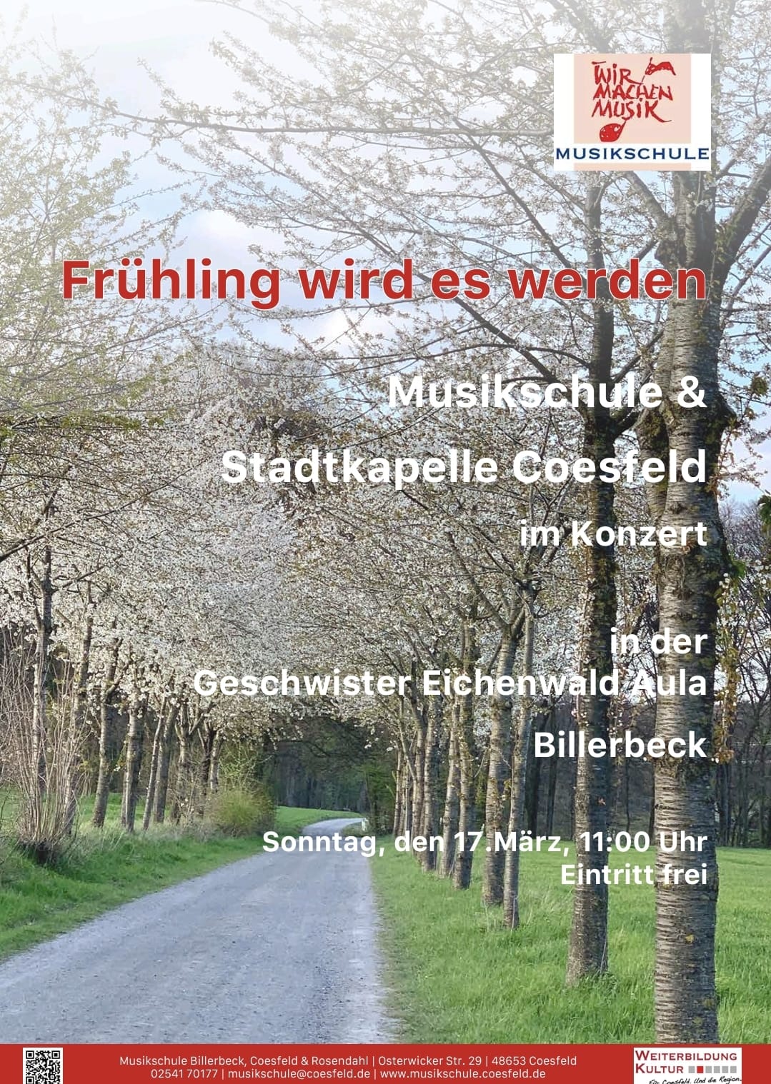 Frühlingskonzert mit der Musikschule in Billerbeck